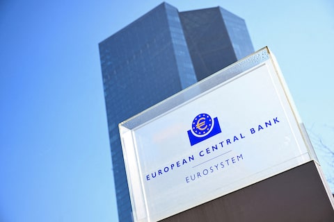A view of the European Central Bank (ECB) headquarters in Frankfurt